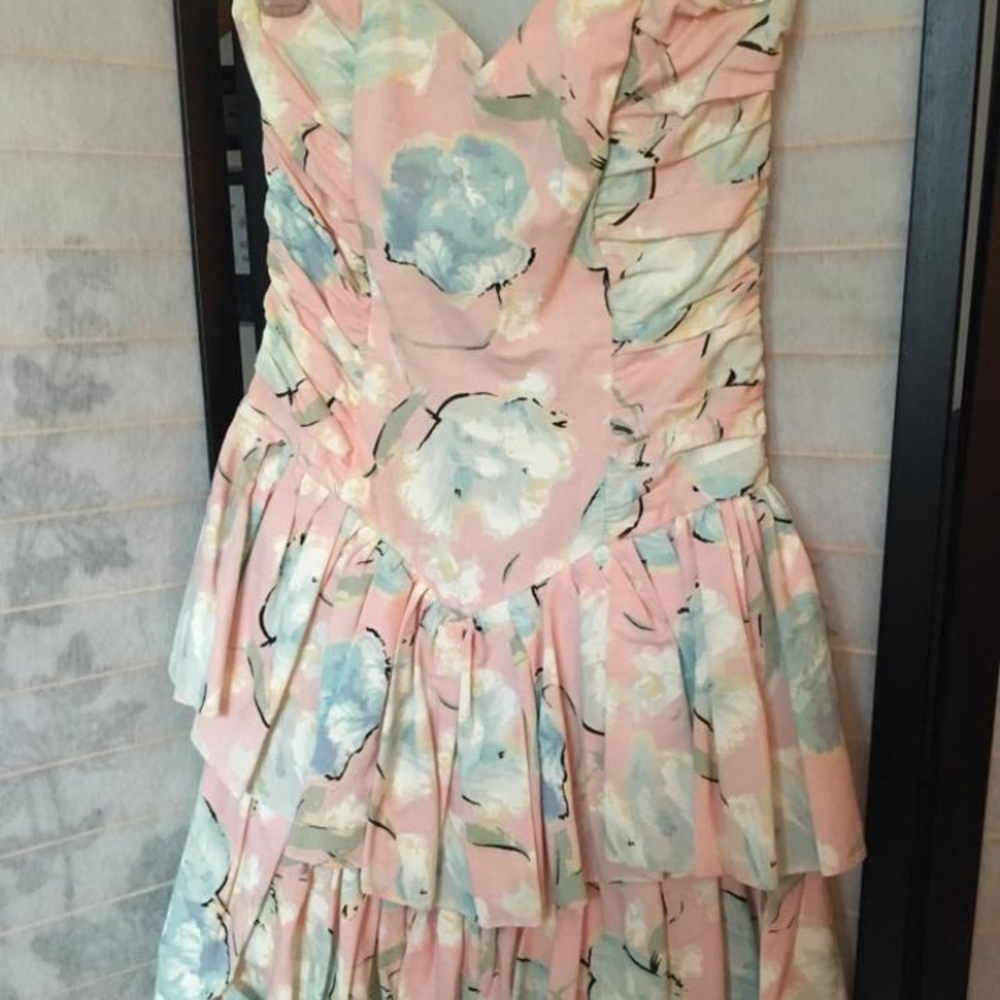 Vintage 80s floral dress